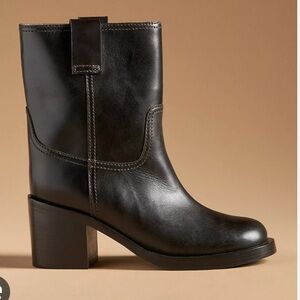 Jeffrey Campbell - The Climb - Dark Brown Leather Ankle Boots